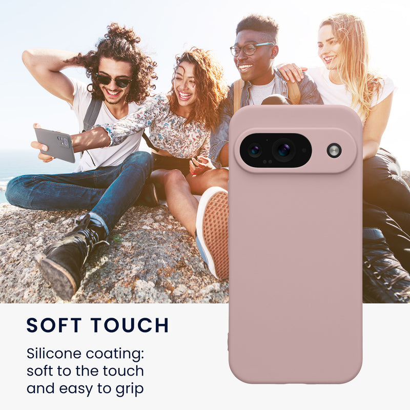kwmobile Handyhülle für Google Pixel 9 Hülle - weiches Handy Silikon Case - Schutzhülle Cover