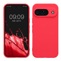 kwmobile Handyhülle für Google Pixel 9 Hülle - weiches Handy Silikon Case - Schutzhülle Cover - Neon Pink Neon Pink  