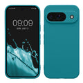 kwmobile Handyhülle für Google Pixel 9 Hülle - weiches Handy Silikon Case - Schutzhülle Cover - Petrol matt Petrol matt  