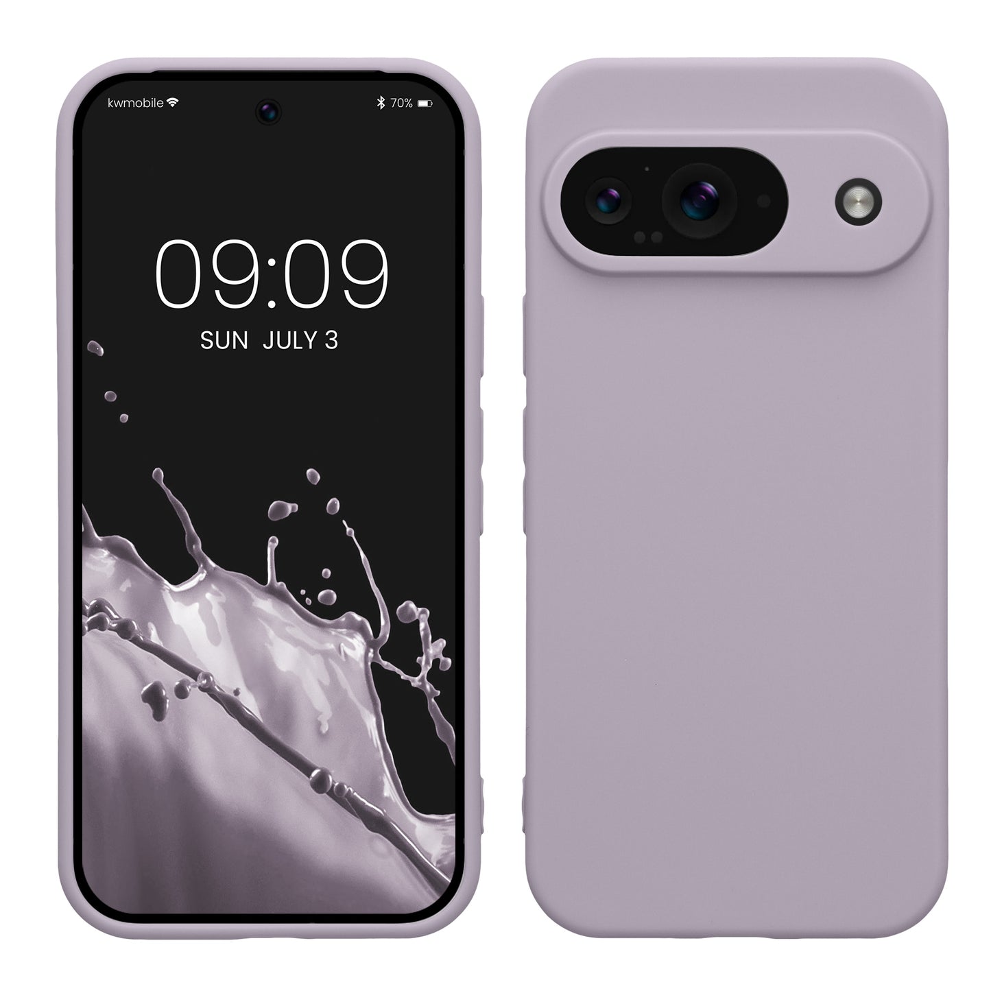 kwmobile Handyhülle für Google Pixel 9 Hülle - weiches Handy Silikon Case - Schutzhülle Cover - Lavendel Lavendel  
