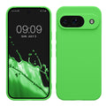 kwmobile Handyhülle für Google Pixel 9 Hülle - weiches Handy Silikon Case - Schutzhülle Cover - Limettengrün Limettengrün  