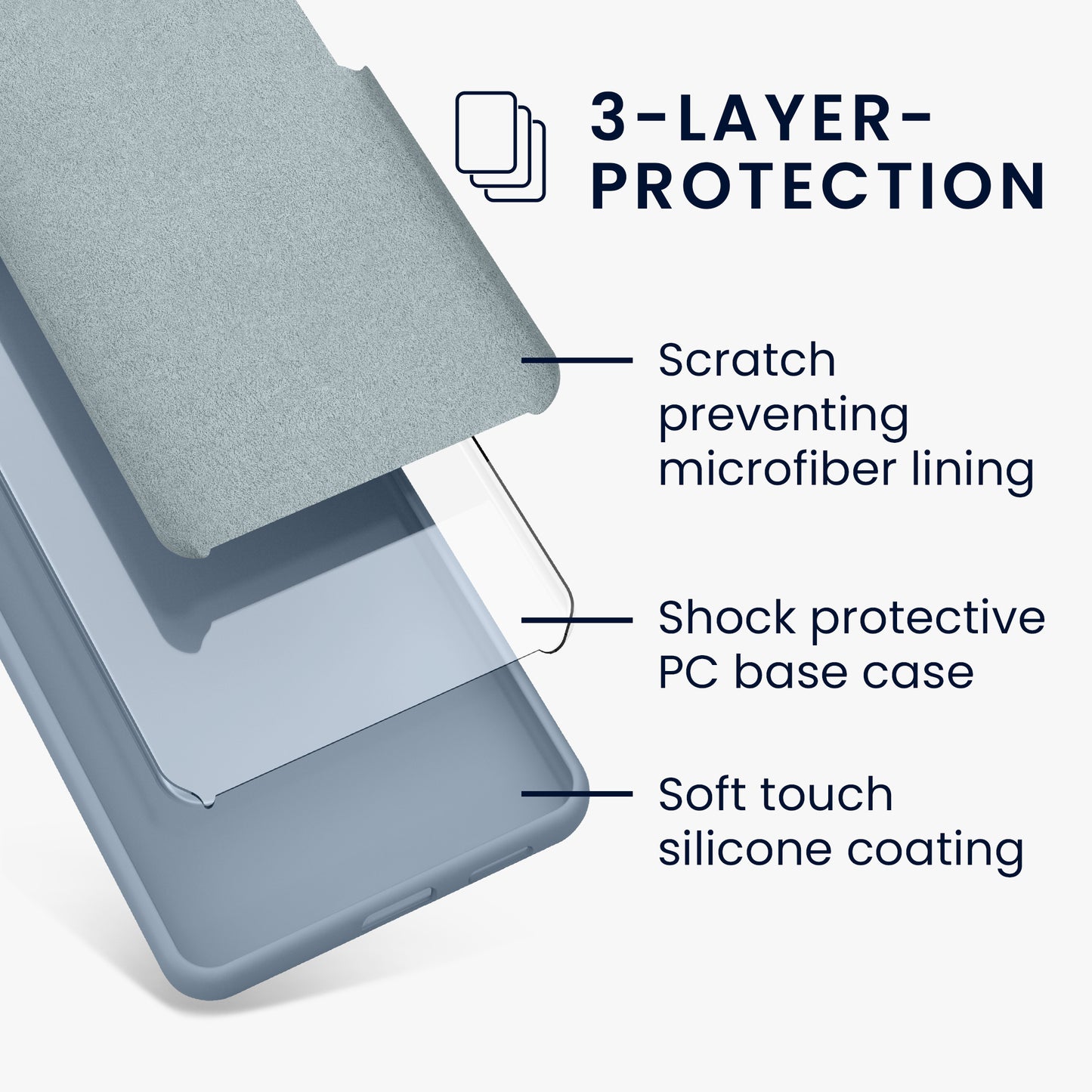 kwmobile Handyhülle für Google Pixel 9 / Google Pixel 9 Pro - Hülle Silikon - kabelloses Laden