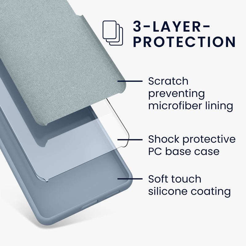 kwmobile Handyhülle für Google Pixel 9 / Google Pixel 9 Pro - Hülle Silikon - kabelloses Laden