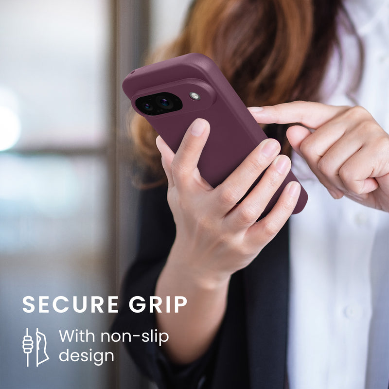 kwmobile Handyhülle für Google Pixel 9 Hülle - weiche Silikon Case metallisch schimmernd - Schutzhülle Cover