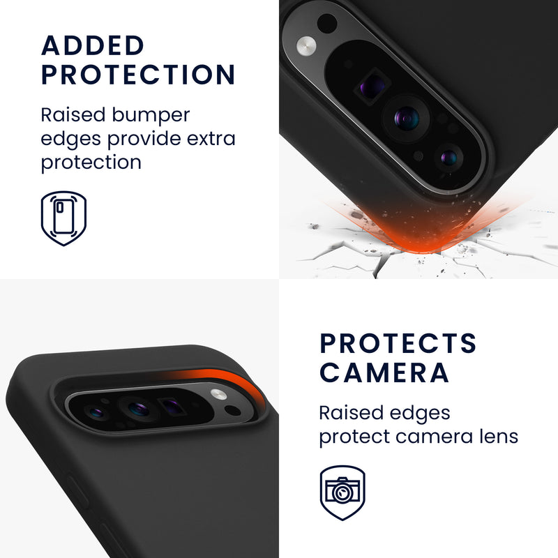 kwmobile Handyhülle für Google Pixel 9 Pro XL Hülle, für Pixel 9 Pro XL Case - Hülle Silikon - kabelloses Laden