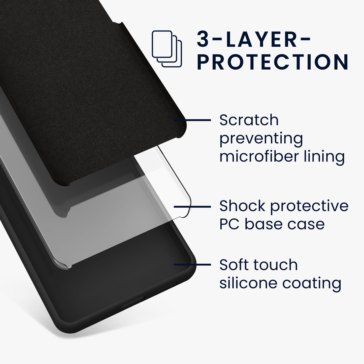 kwmobile Handyhülle für Google Pixel 9 Pro XL Hülle, für Pixel 9 Pro XL Case - Hülle Silikon - kabelloses Laden