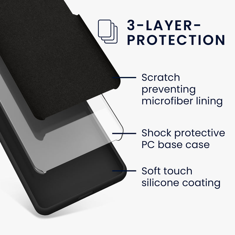 kwmobile Handyhülle für Google Pixel 9 Pro XL Hülle, für Pixel 9 Pro XL Case - Hülle Silikon - kabelloses Laden