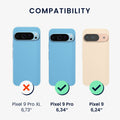 kwmobile Necklace Case kompatibel mit Google Pixel 9 / Pixel 9 Pro Hülle - Cover mit Kordel zum Umhängen - Silikon Schutzhülle