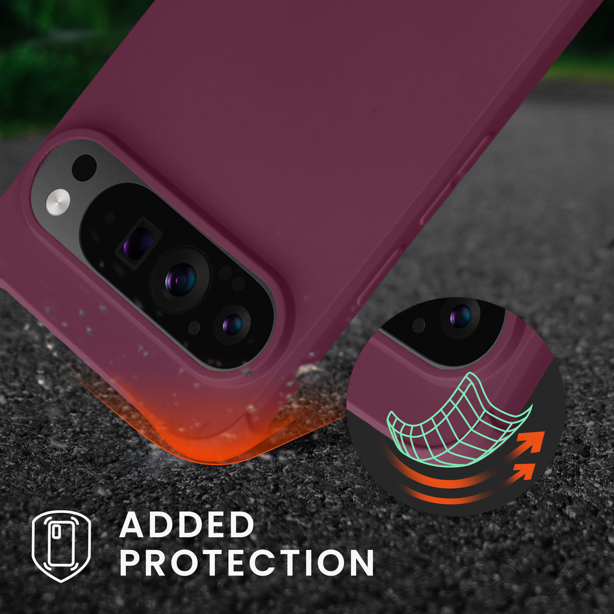 kwmobile Necklace Case kompatibel mit Google Pixel 9 / Pixel 9 Pro Hülle - Cover mit Kordel zum Umhängen - Silikon Schutzhülle