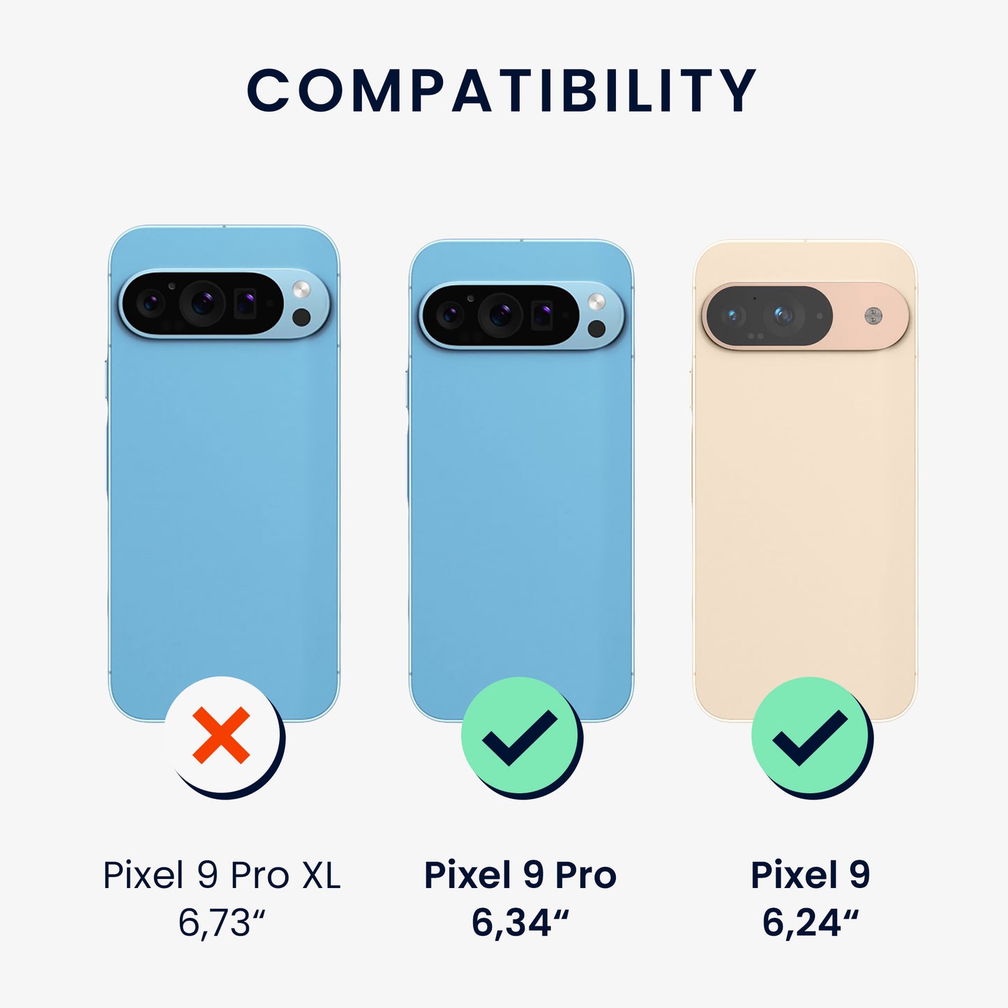 kwmobile Necklace Case kompatibel mit Google Pixel 9 / Pixel 9 Pro Hülle - Cover mit Kordel zum Umhängen - Silikon Schutzhülle