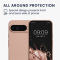 kwmobile Handyhülle für Google Pixel 9 Pro XL Hülle - weiche Silikon Case metallisch schimmernd - Schutzhülle Cover