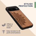 kwmobile Handyhülle für Google Pixel 9 Pro XL Hülle - Case mit TPU Bumper - Stoßfestes Hardcase - Schutzhülle Cover