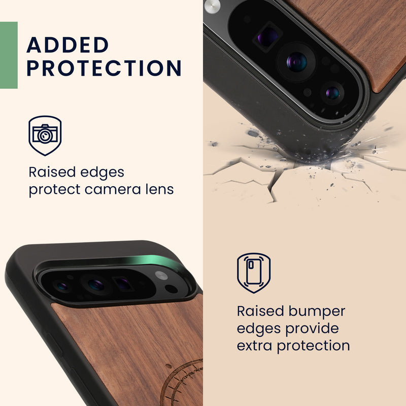 kwmobile Handyhülle für Google Pixel 9 Pro XL Hülle - Case mit TPU Bumper - Stoßfestes Hardcase - Schutzhülle Cover