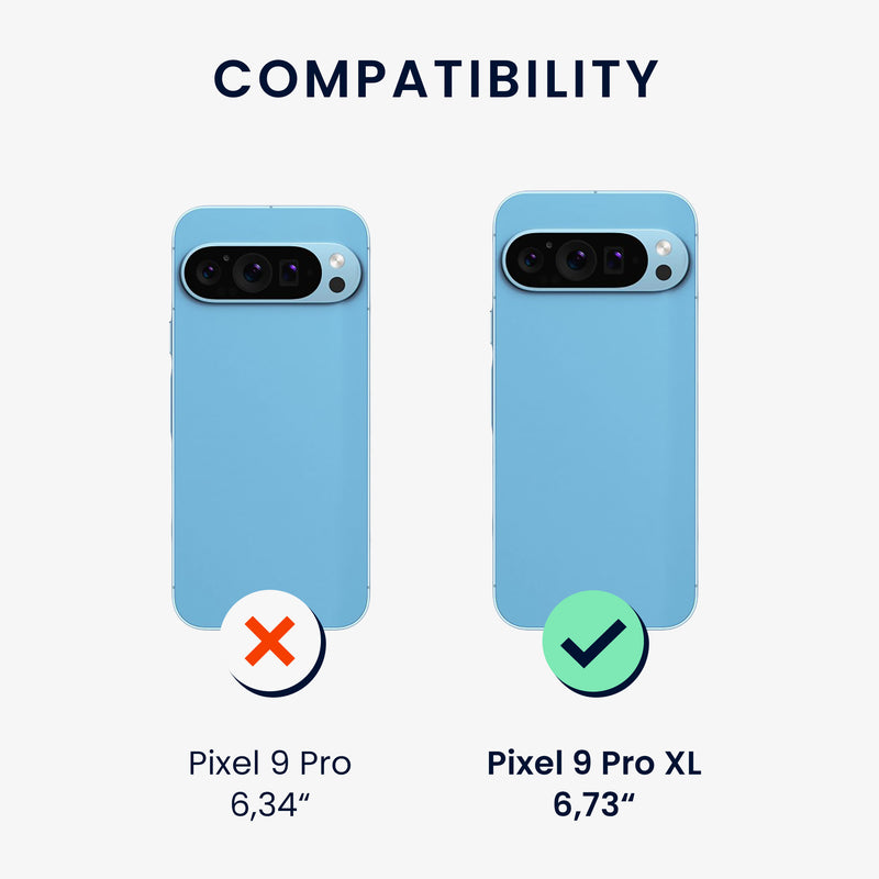 kwmobile Handyhülle für Google Pixel 9 Pro XL Hülle - Case mit TPU Bumper - Stoßfestes Hardcase - Schutzhülle Cover