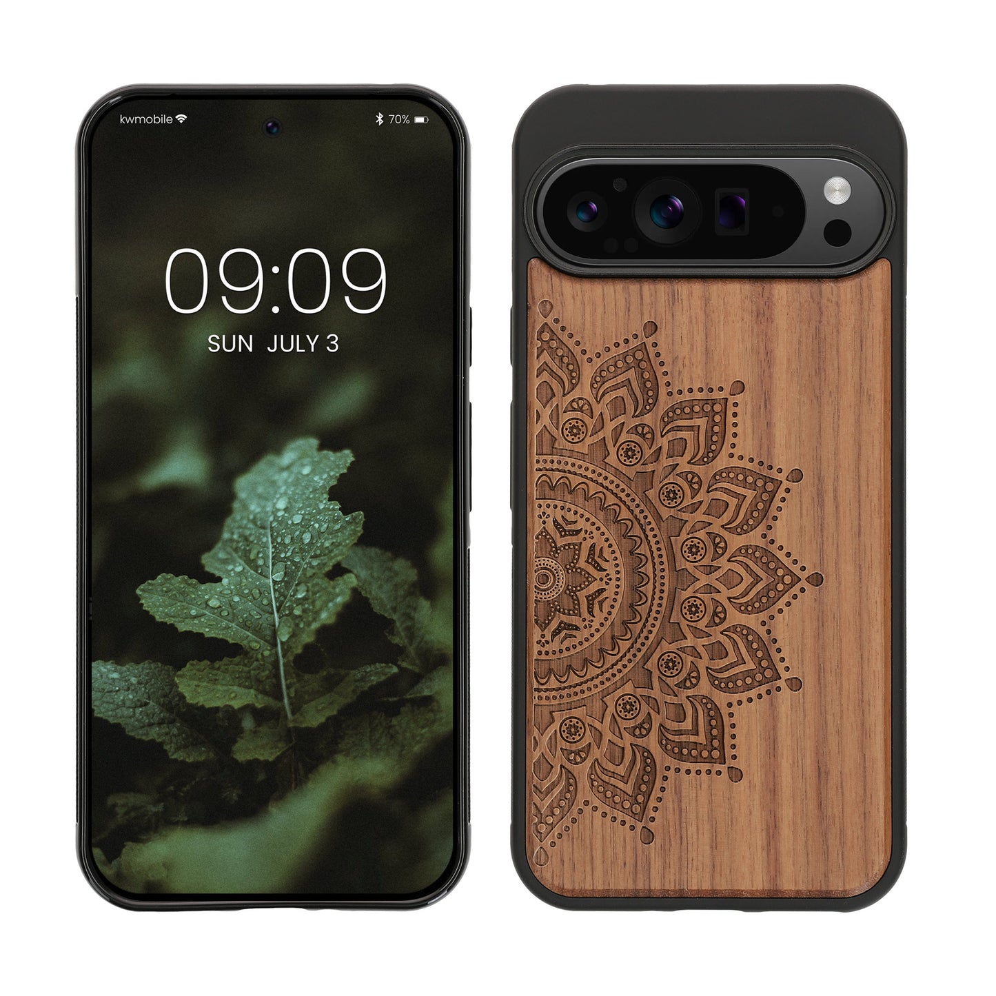 kwmobile Handyhülle für Google Pixel 9 Pro XL Hülle - Case mit TPU Bumper - Stoßfestes Hardcase - Schutzhülle Cover