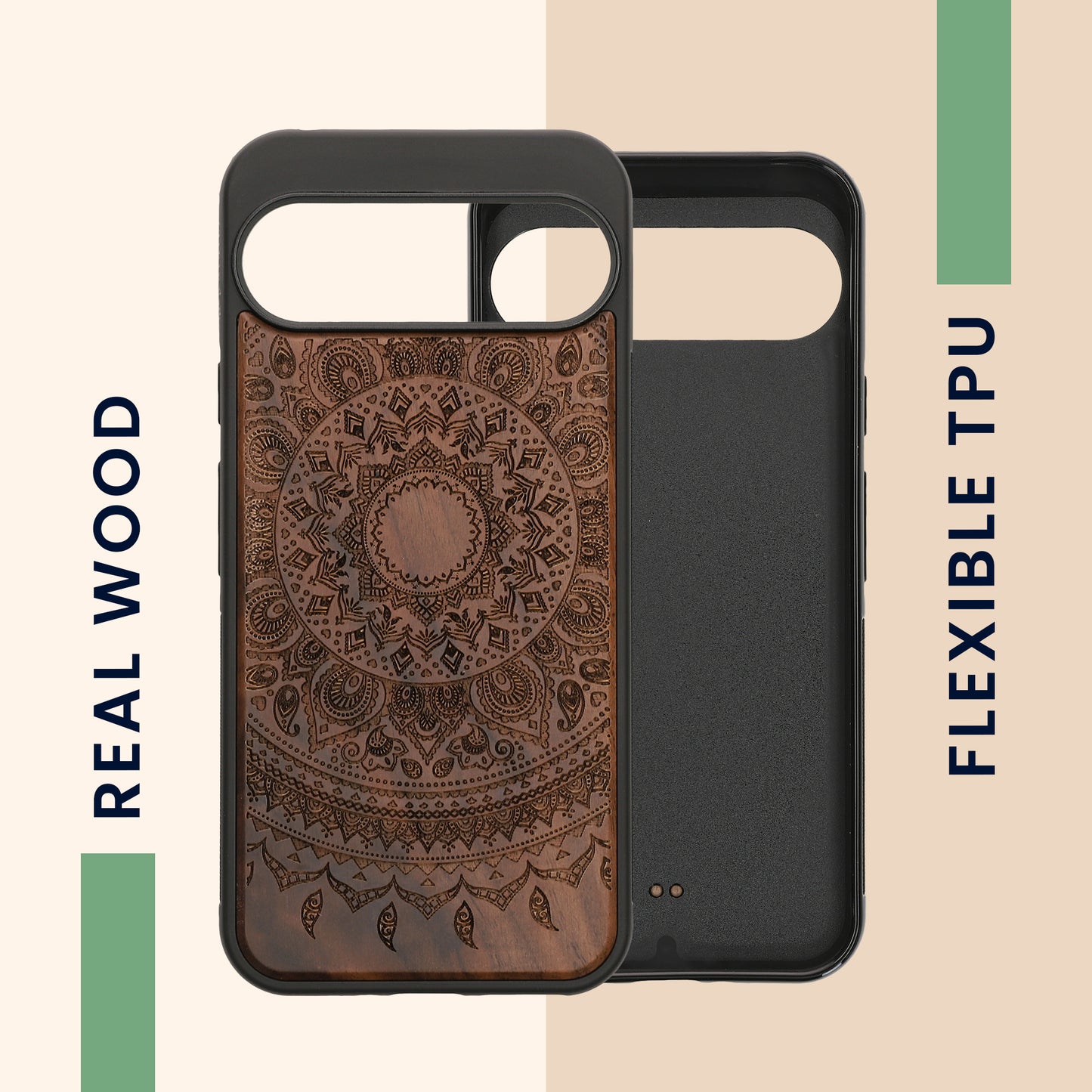 kwmobile Handyhülle für Google Pixel 9 Pro XL Hülle - Case mit TPU Bumper - Stoßfestes Hardcase - Schutzhülle Cover