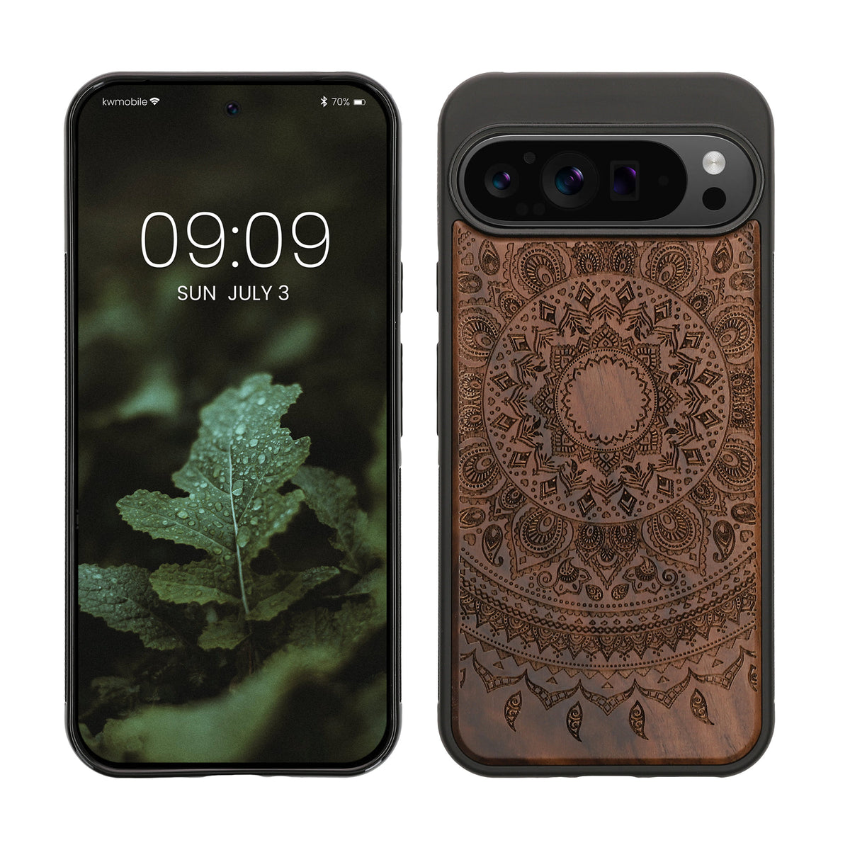 kwmobile Handyhülle für Google Pixel 9 Pro XL Hülle - Case mit TPU Bumper - Stoßfestes Hardcase - Schutzhülle Cover