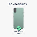 kwmobile Handyhülle für CMF Phone 1 Hülle - weiches Handy Silikon Case - Schutzhülle Cover