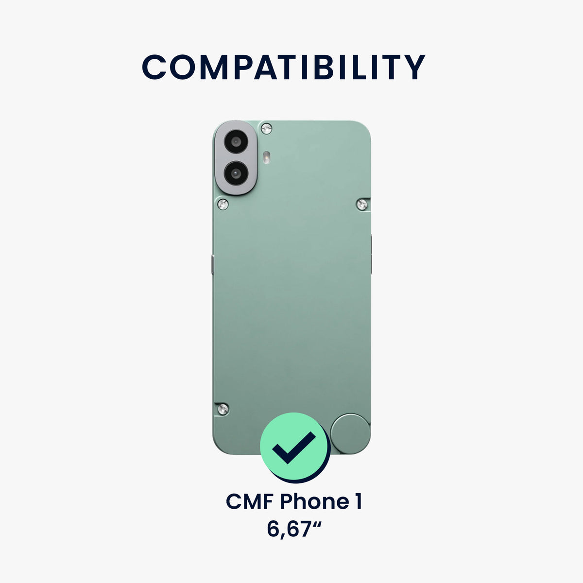 kwmobile Handyhülle für CMF Phone 1 Hülle - weiches Handy Silikon Case - Schutzhülle Cover