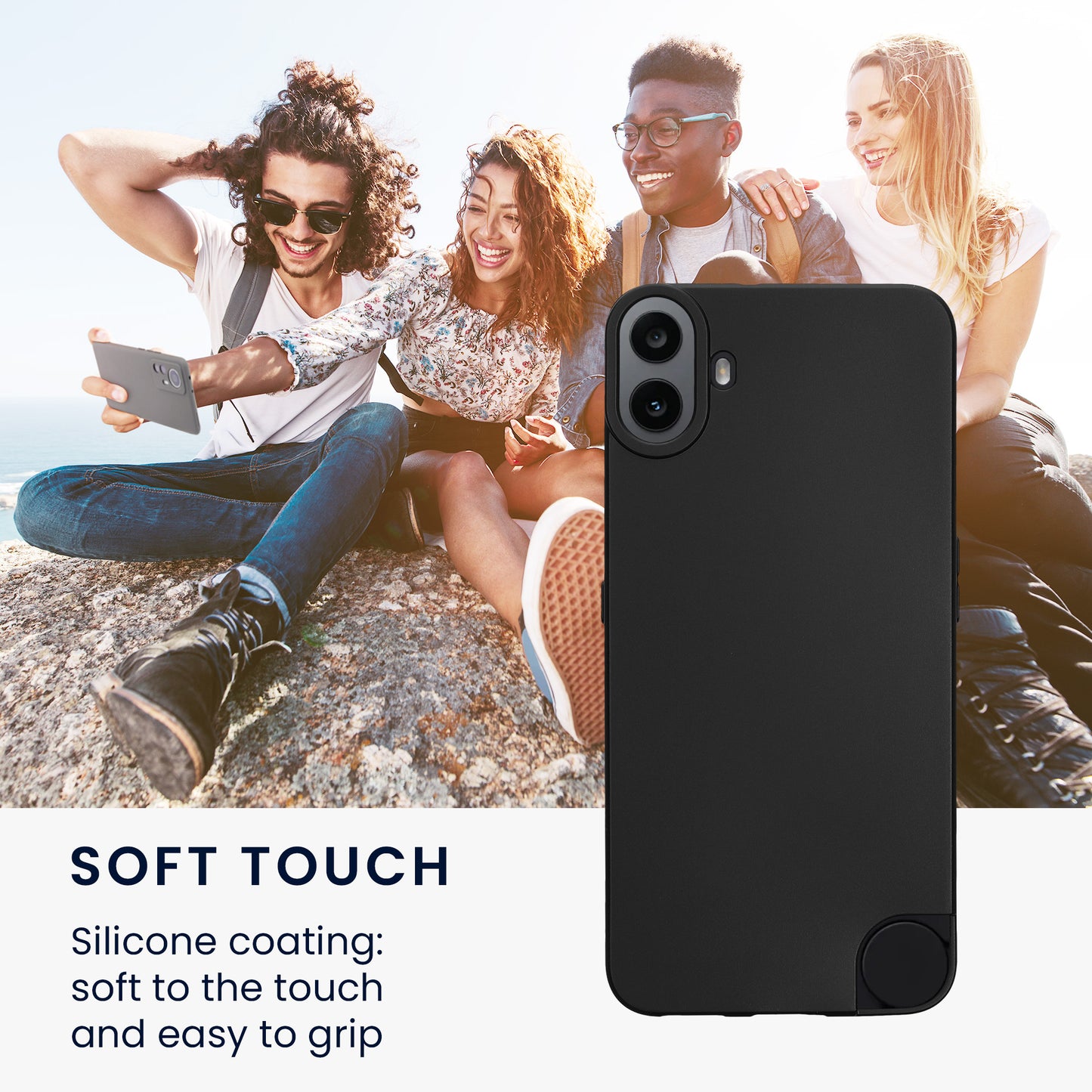 kwmobile Handyhülle für CMF Phone 1 Hülle - weiches Handy Silikon Case - Schutzhülle Cover
