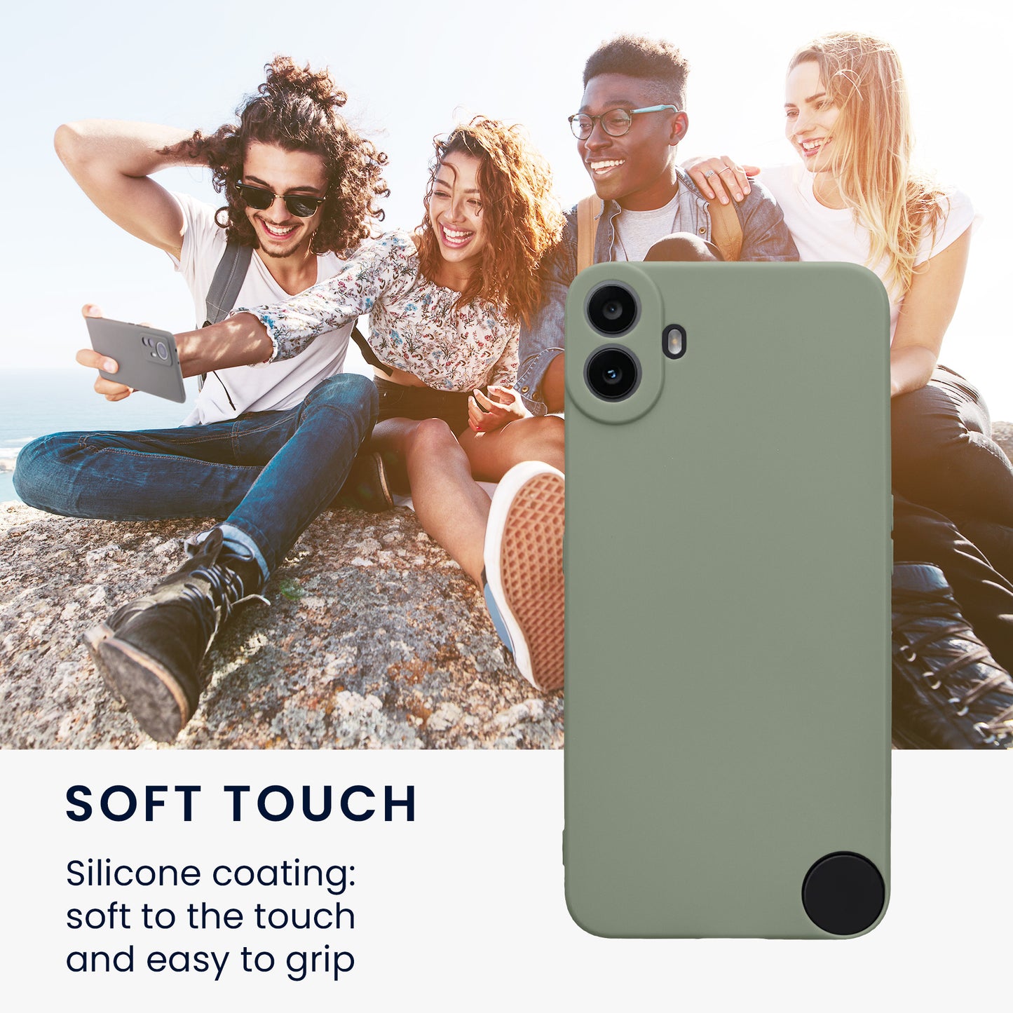 kwmobile Handyhülle für CMF Phone 1 Hülle - weiches Handy Silikon Case - Schutzhülle Cover