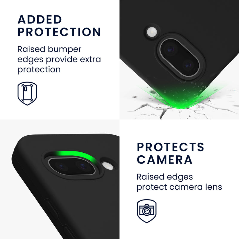 kwmobile Handyhülle für Google Pixel 9a Hülle, für Pixel 9a Case - Hülle Silikon - kabelloses Laden