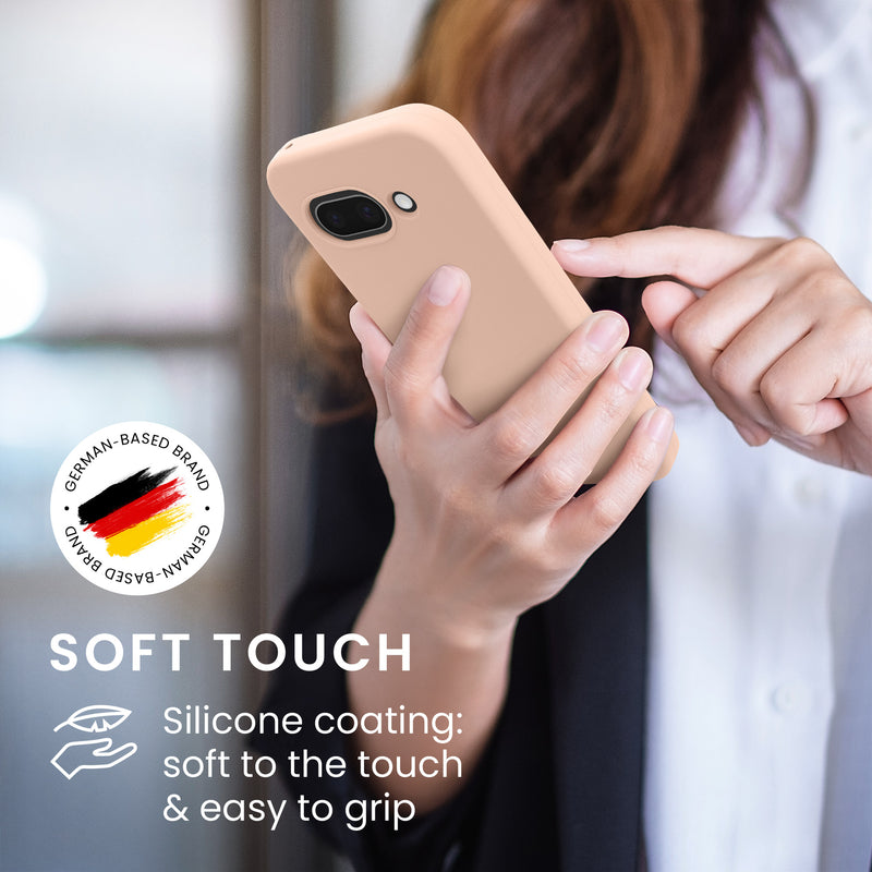 kwmobile Handyhülle für Google Pixel 9a Hülle, für Pixel 9a Case - Hülle Silikon - kabelloses Laden
