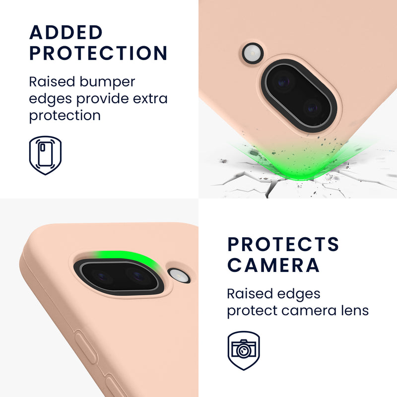 kwmobile Handyhülle für Google Pixel 9a Hülle, für Pixel 9a Case - Hülle Silikon - kabelloses Laden