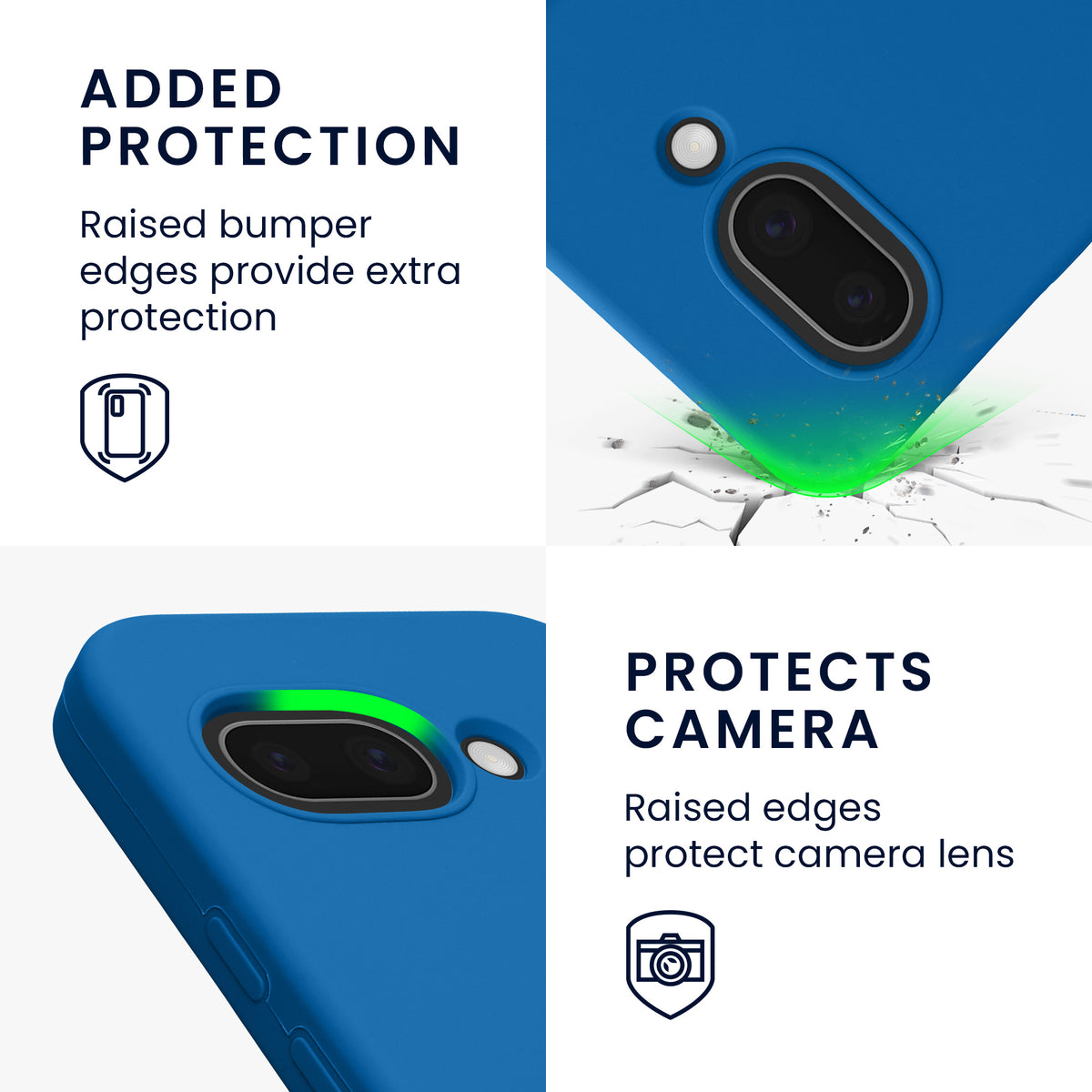 kwmobile Handyhülle für Google Pixel 9a Hülle, für Pixel 9a Case - Hülle Silikon - kabelloses Laden