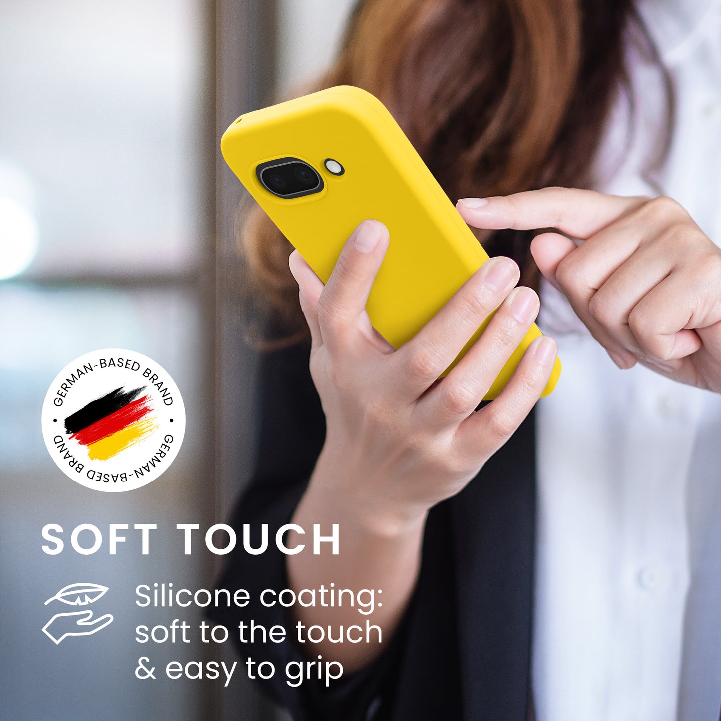 kwmobile Handyhülle für Google Pixel 9a Hülle, für Pixel 9a Case - Hülle Silikon - kabelloses Laden