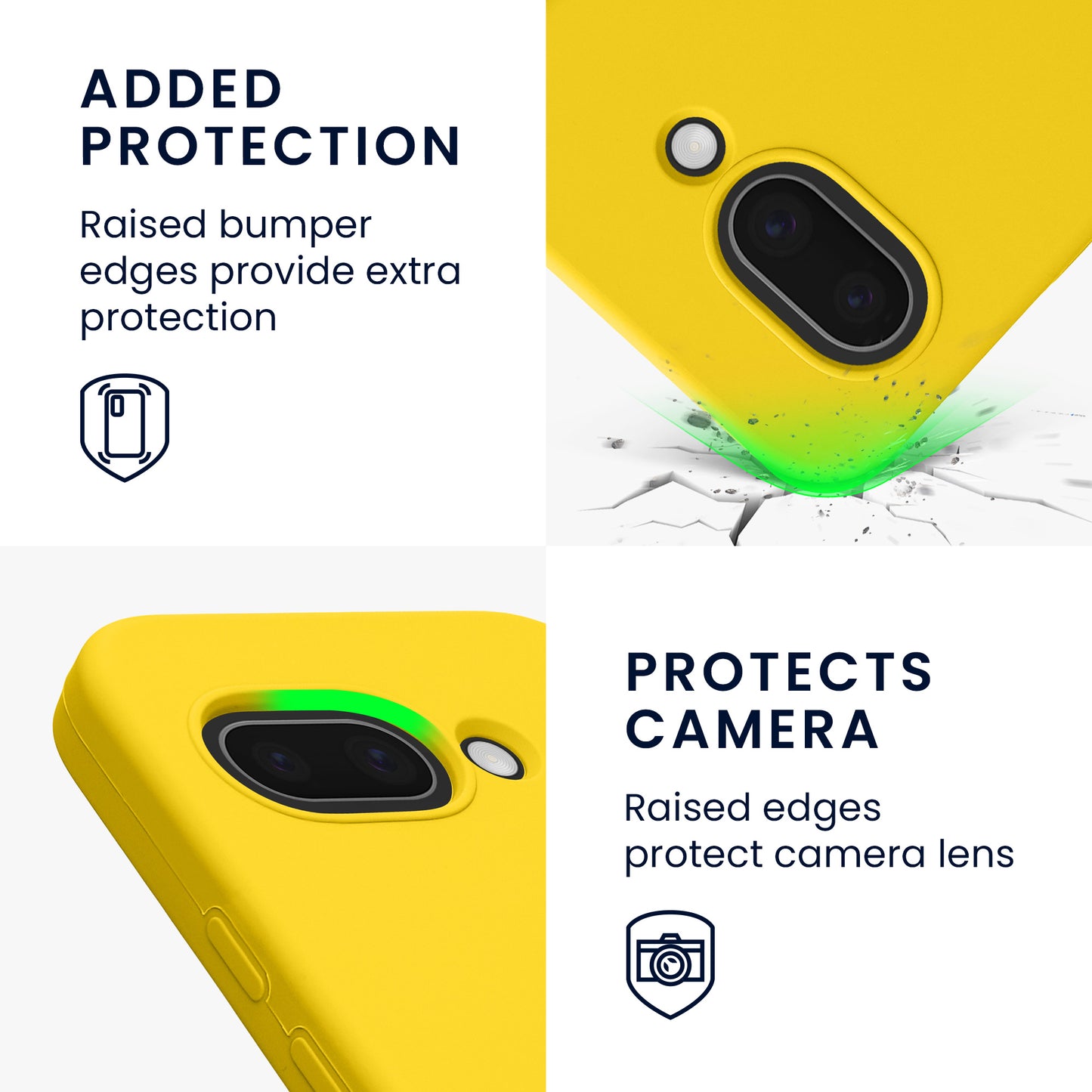 kwmobile Handyhülle für Google Pixel 9a Hülle, für Pixel 9a Case - Hülle Silikon - kabelloses Laden