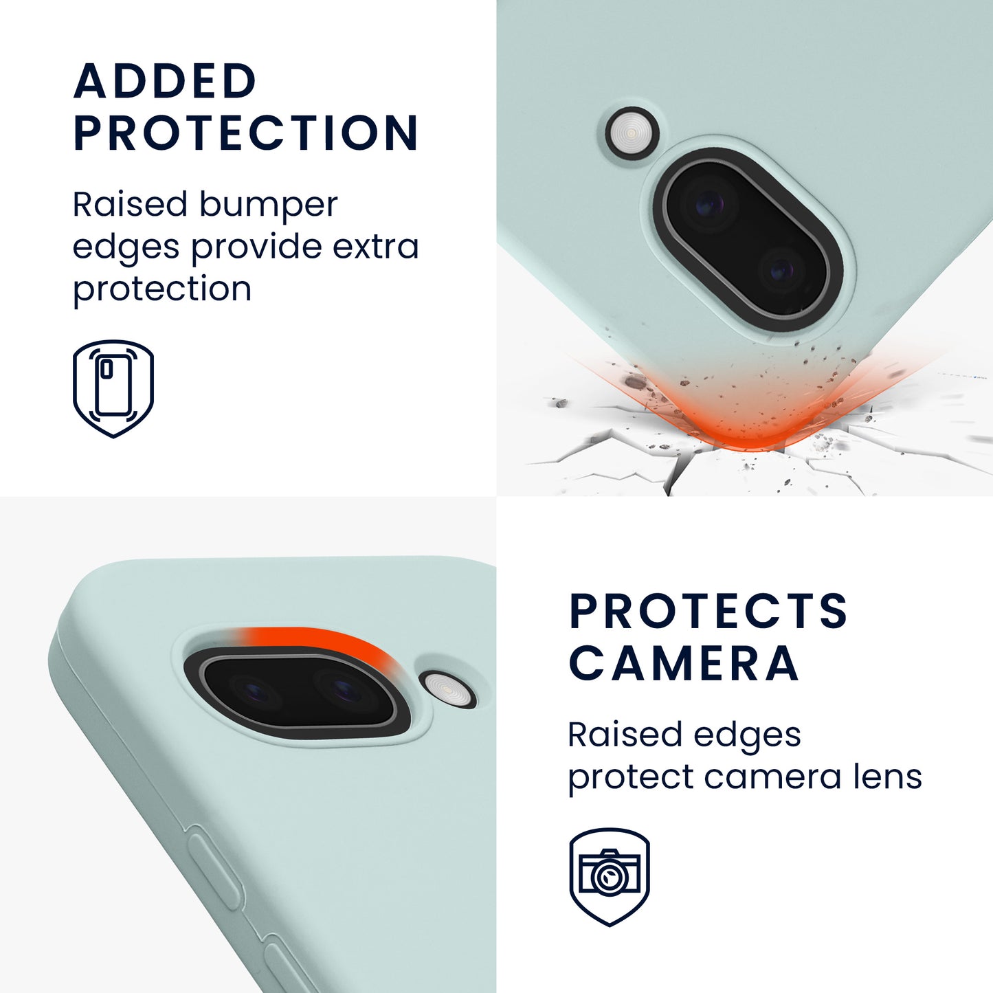 kwmobile Handyhülle für Google Pixel 9a Hülle, für Pixel 9a Case - Hülle Silikon - kabelloses Laden