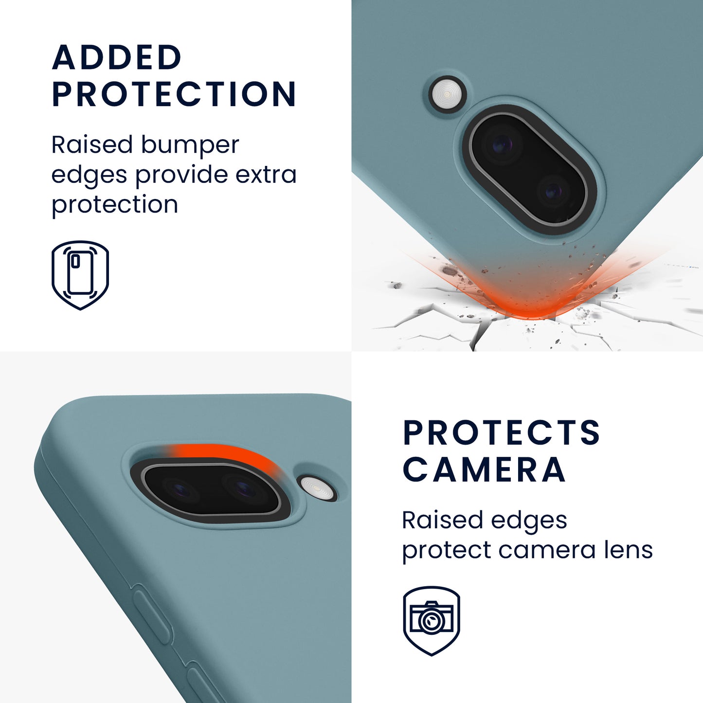 kwmobile Handyhülle für Google Pixel 9a Hülle, für Pixel 9a Case - Hülle Silikon - kabelloses Laden