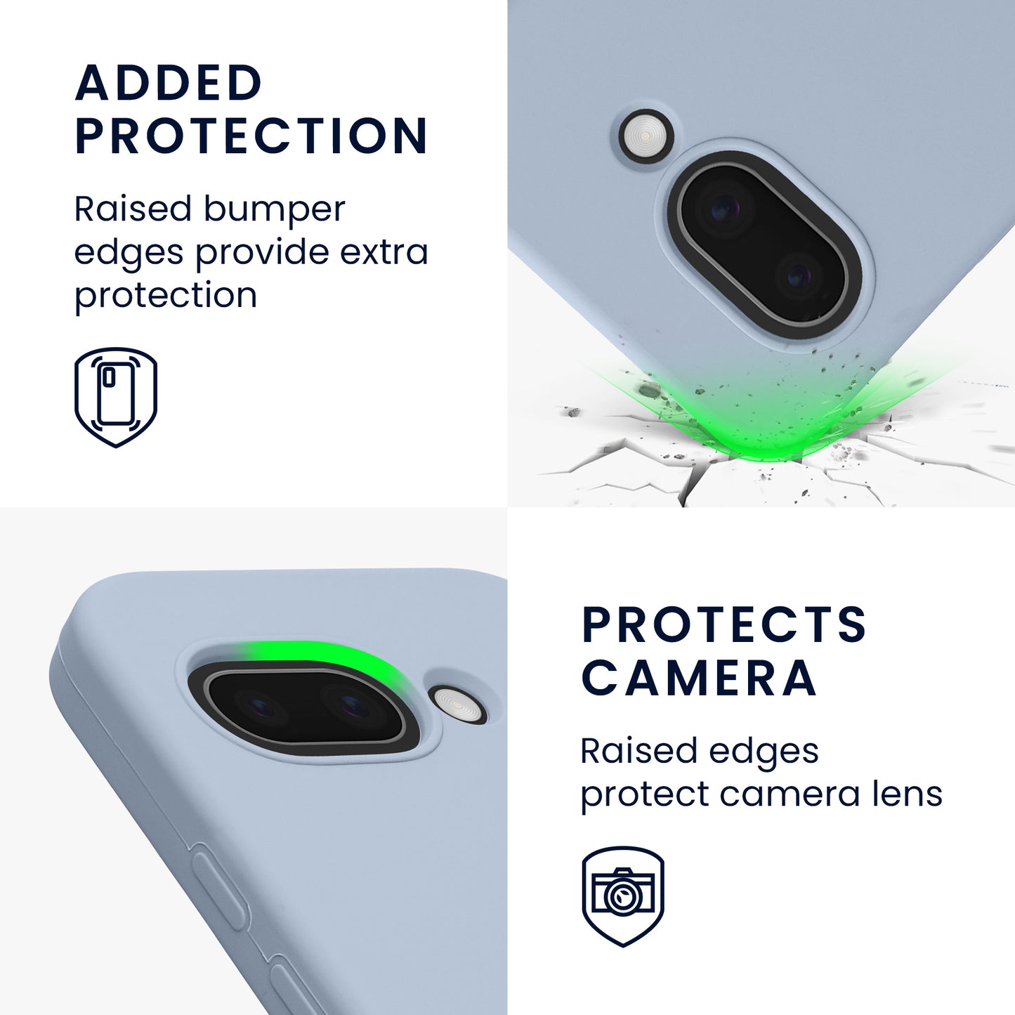 kwmobile Handyhülle für Google Pixel 9a Hülle, für Pixel 9a Case - Hülle Silikon - kabelloses Laden