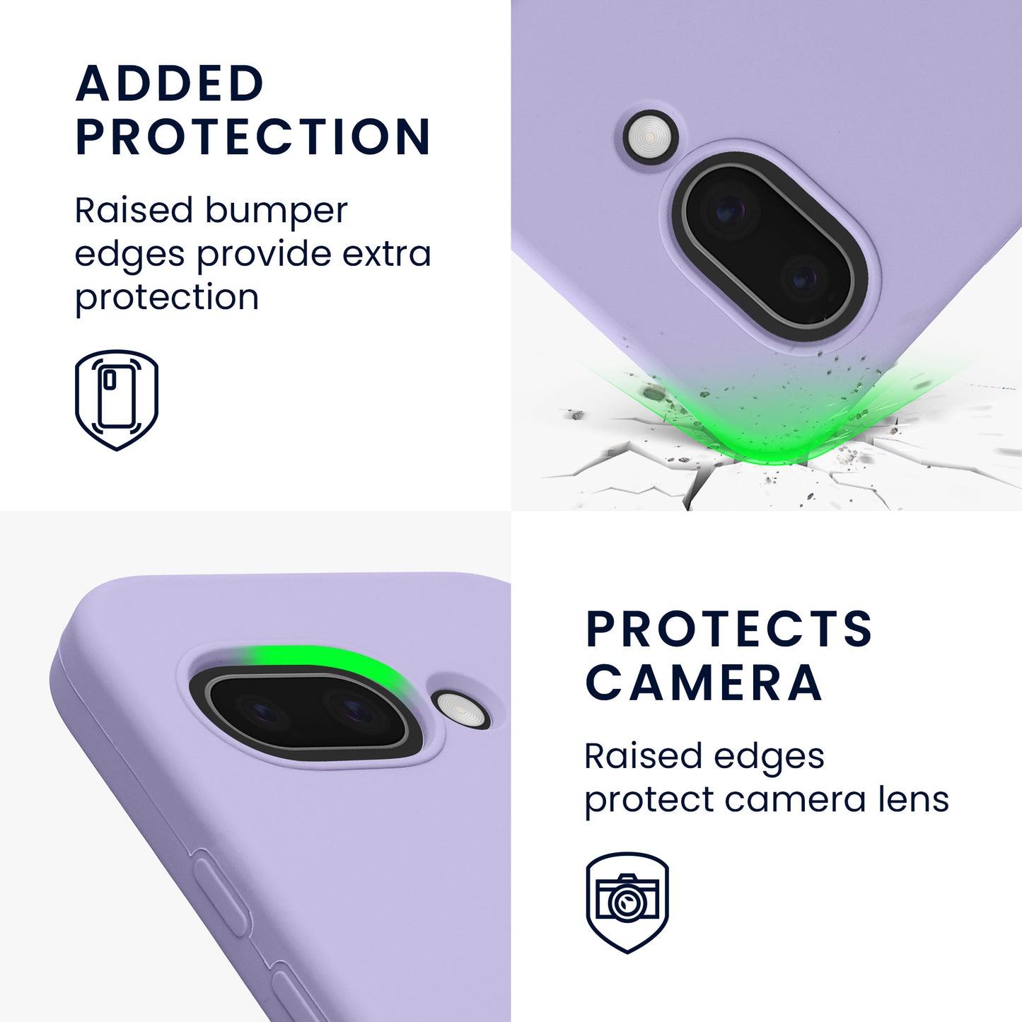 kwmobile Handyhülle für Google Pixel 9a Hülle, für Pixel 9a Case - Hülle Silikon - kabelloses Laden