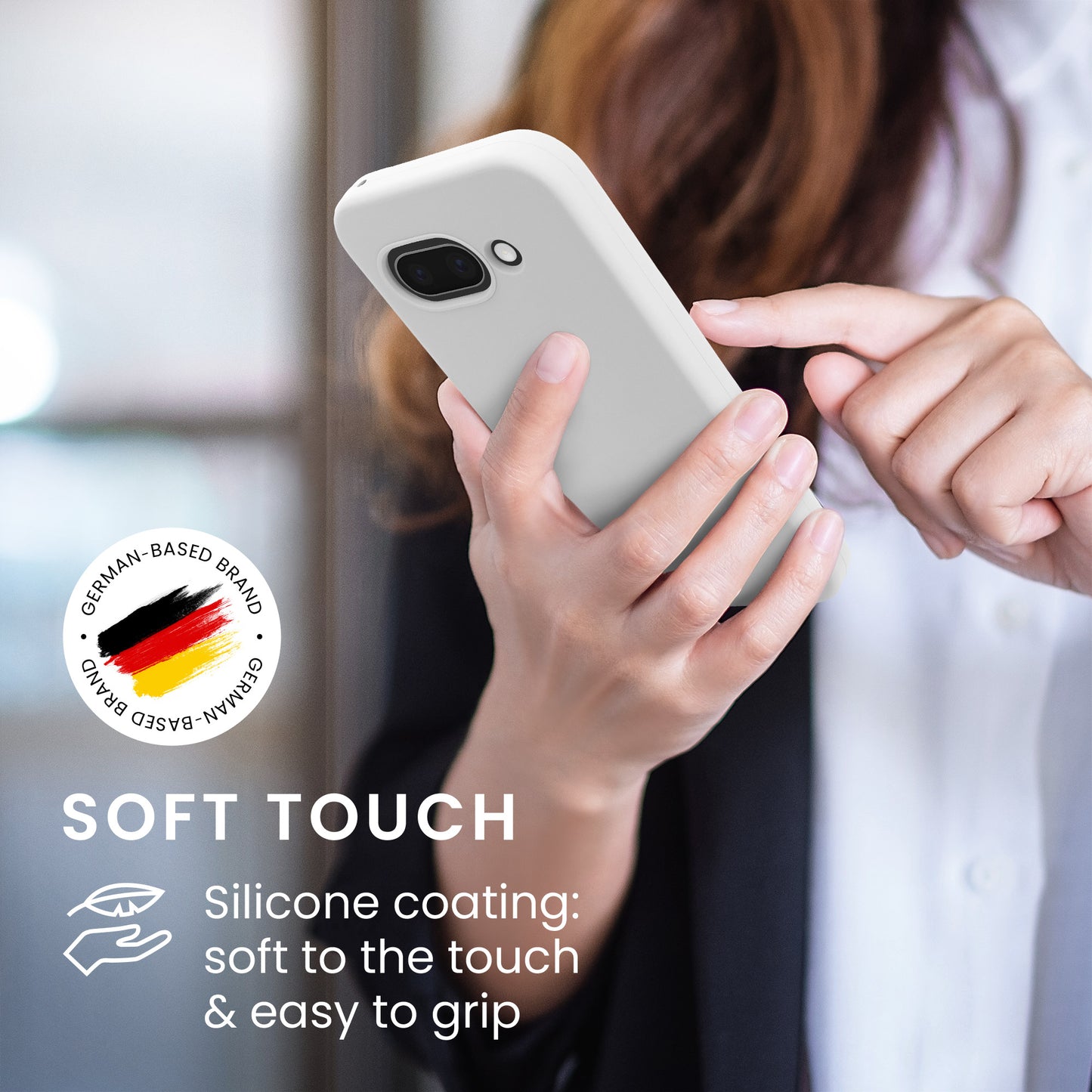 kwmobile Handyhülle für Google Pixel 9a Hülle, für Pixel 9a Case - Hülle Silikon - kabelloses Laden