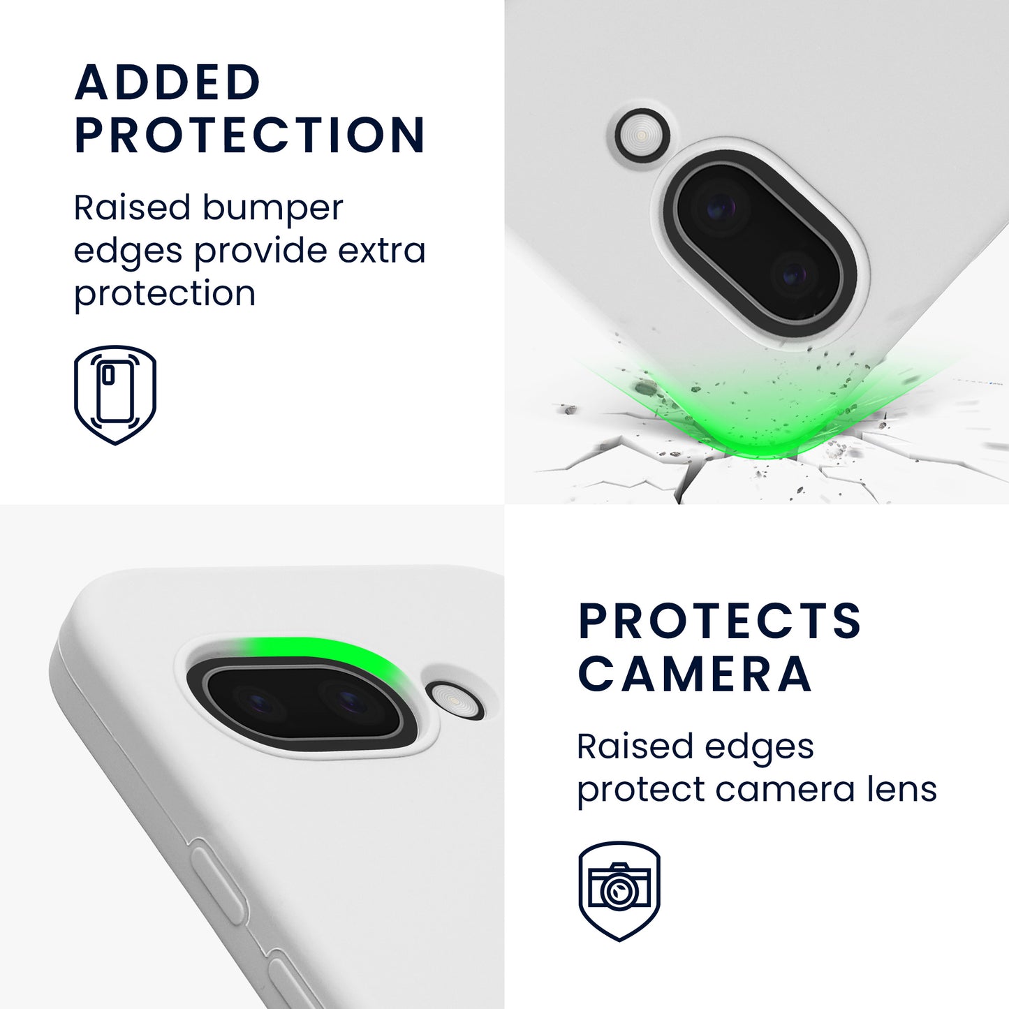 kwmobile Handyhülle für Google Pixel 9a Hülle, für Pixel 9a Case - Hülle Silikon - kabelloses Laden