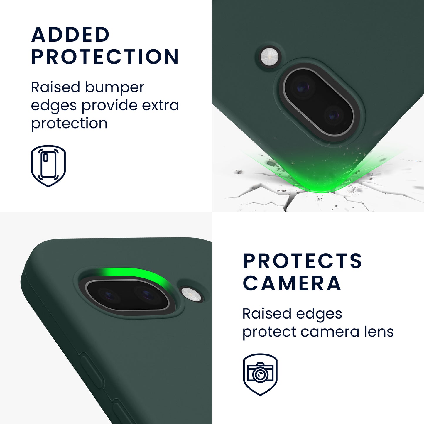 kwmobile Handyhülle für Google Pixel 9a Hülle, für Pixel 9a Case - Hülle Silikon - kabelloses Laden