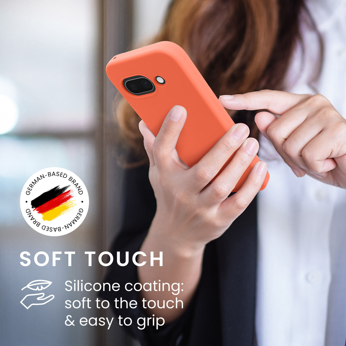 kwmobile Handyhülle für Google Pixel 9a Hülle, für Pixel 9a Case - Hülle Silikon - kabelloses Laden