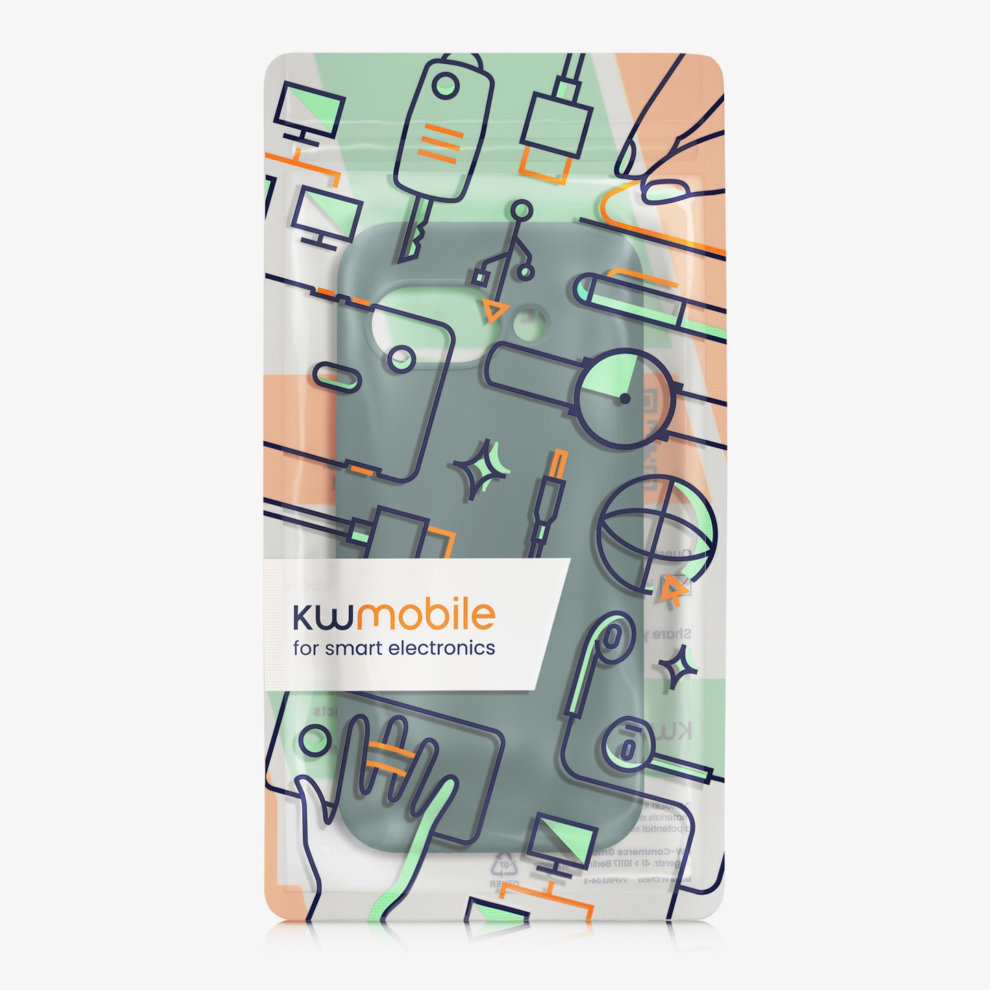 kwmobile Handyhülle für Google Pixel 9a Hülle, für Pixel 9a Case - Hülle Silikon - kabelloses Laden