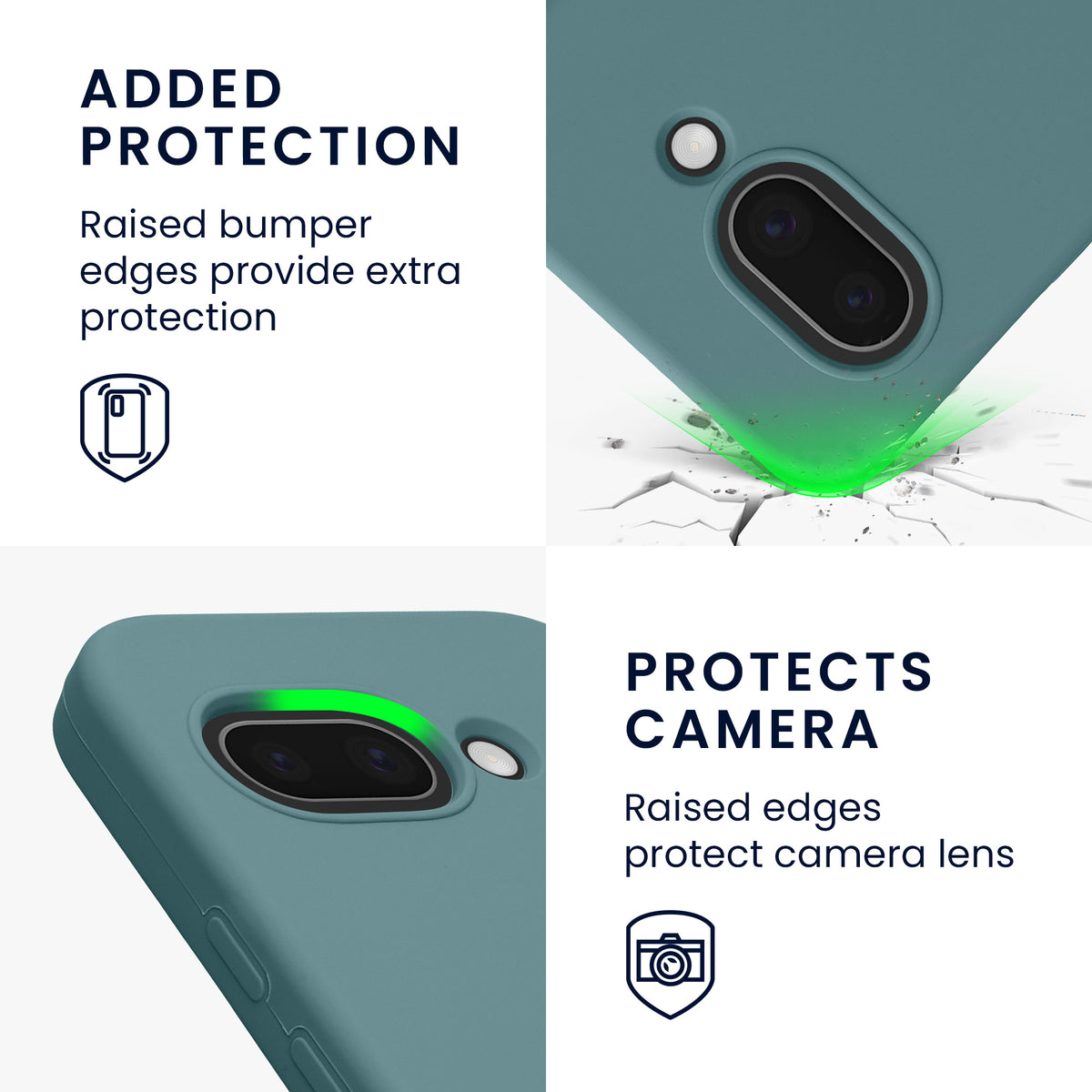 kwmobile Handyhülle für Google Pixel 9a Hülle, für Pixel 9a Case - Hülle Silikon - kabelloses Laden