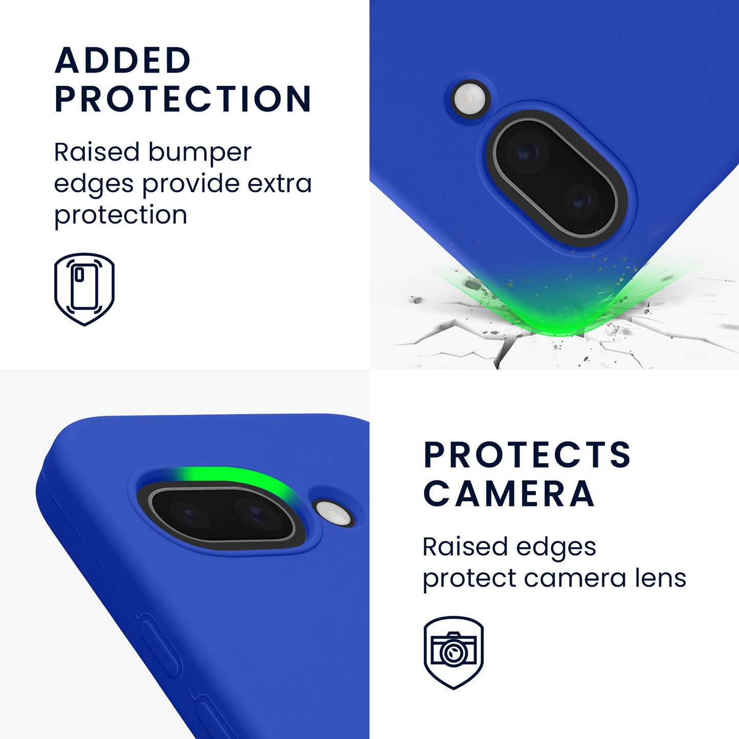kwmobile Handyhülle für Google Pixel 9a Hülle, für Pixel 9a Case - Hülle Silikon - kabelloses Laden