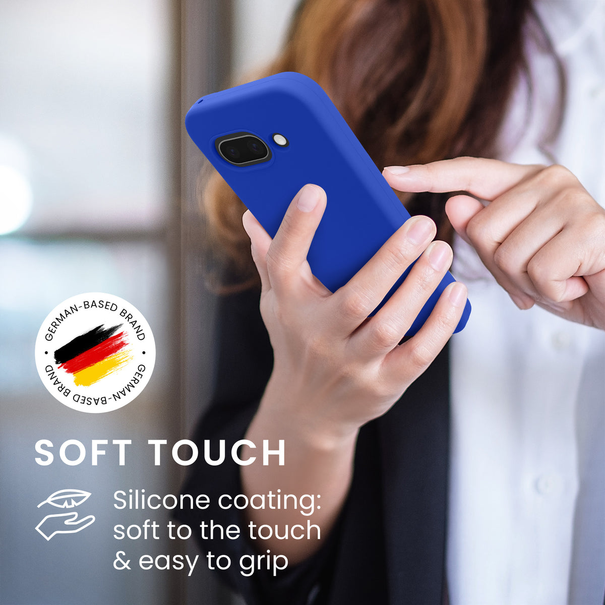 kwmobile Handyhülle für Google Pixel 9a Hülle, für Pixel 9a Case - Hülle Silikon - kabelloses Laden