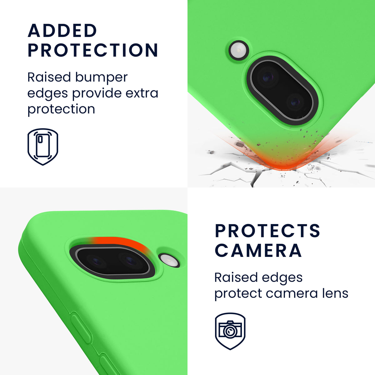kwmobile Handyhülle für Google Pixel 9a Hülle, für Pixel 9a Case - Hülle Silikon - kabelloses Laden