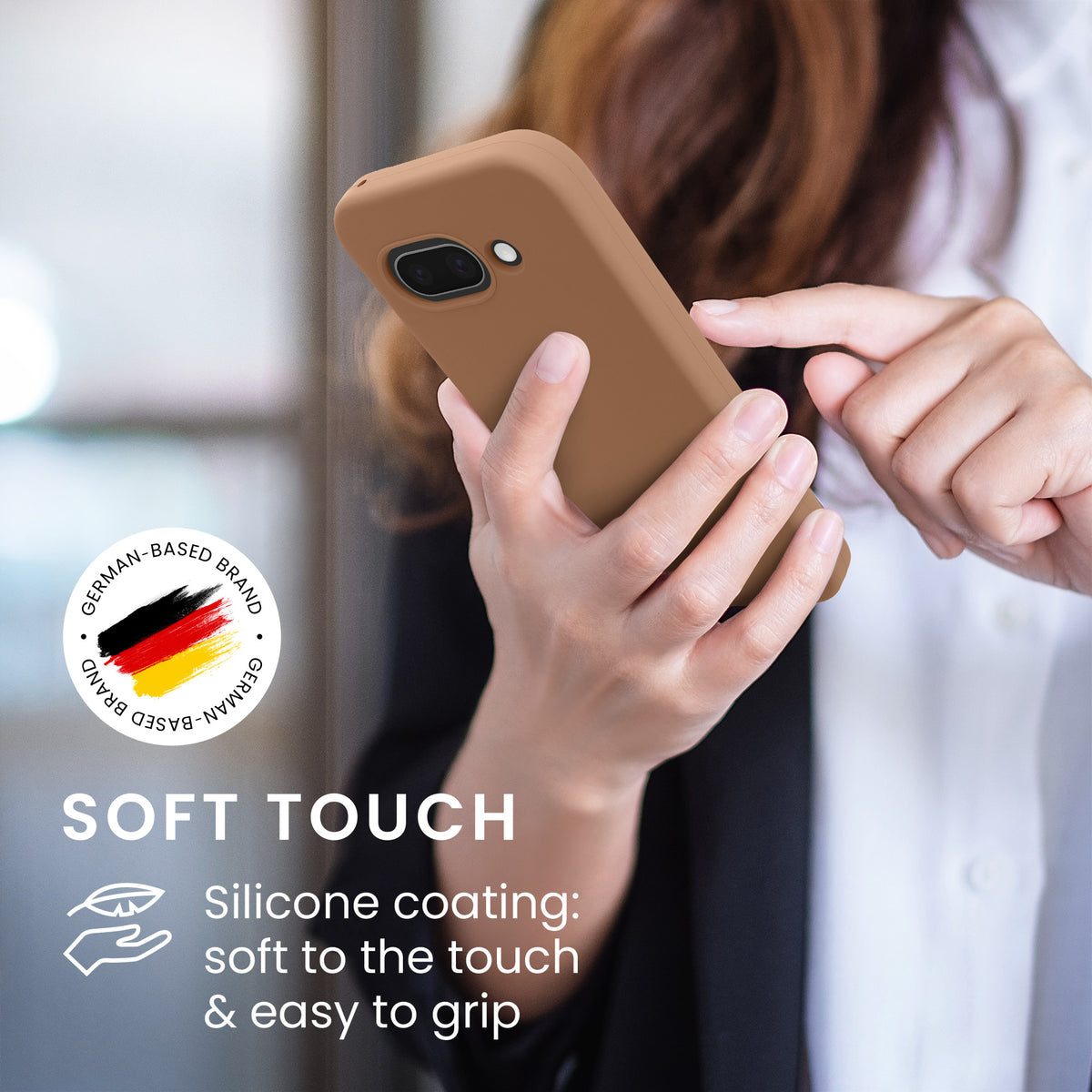 kwmobile Handyhülle für Google Pixel 9a Hülle, für Pixel 9a Case - Hülle Silikon - kabelloses Laden