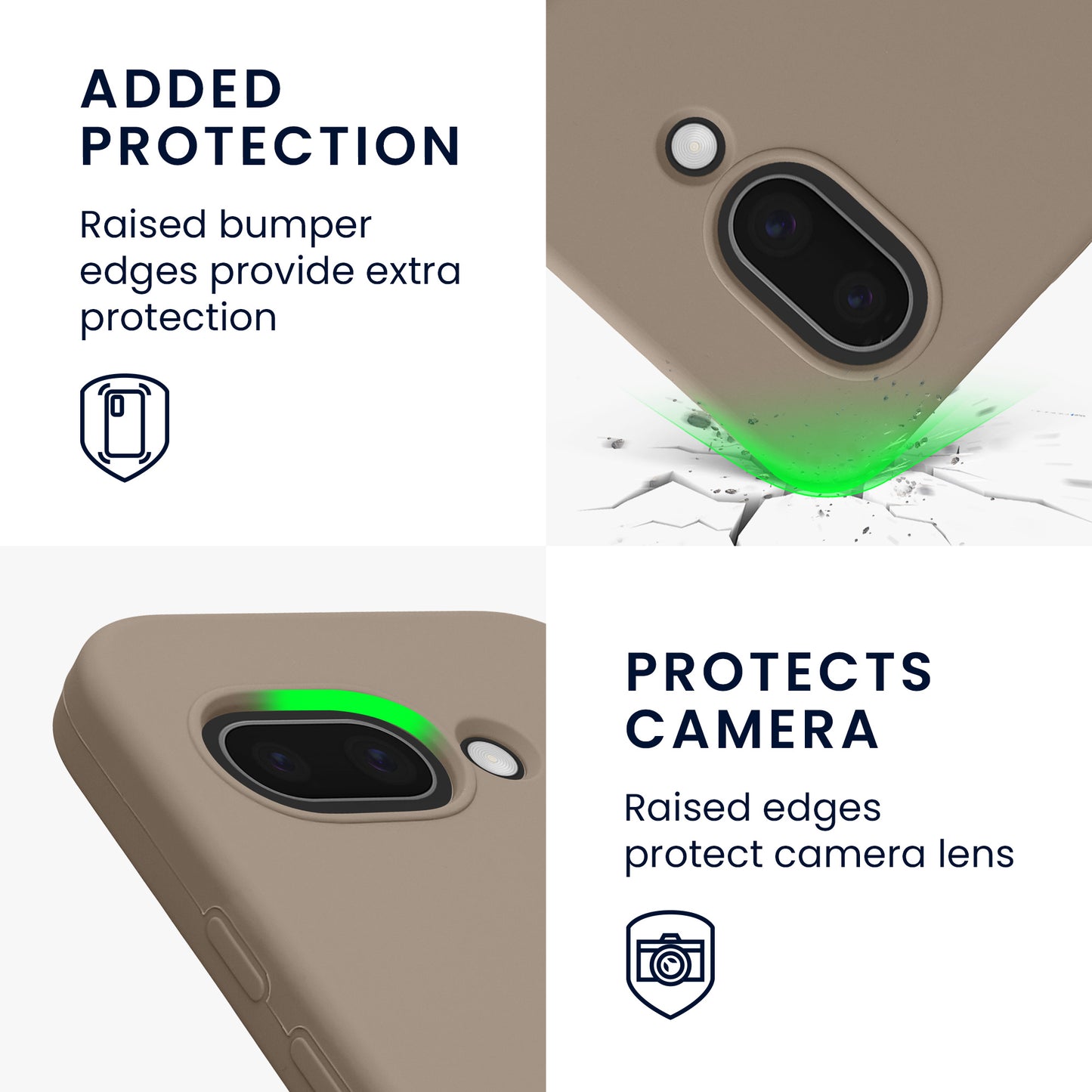 kwmobile Handyhülle für Google Pixel 9a Hülle, für Pixel 9a Case - Hülle Silikon - kabelloses Laden