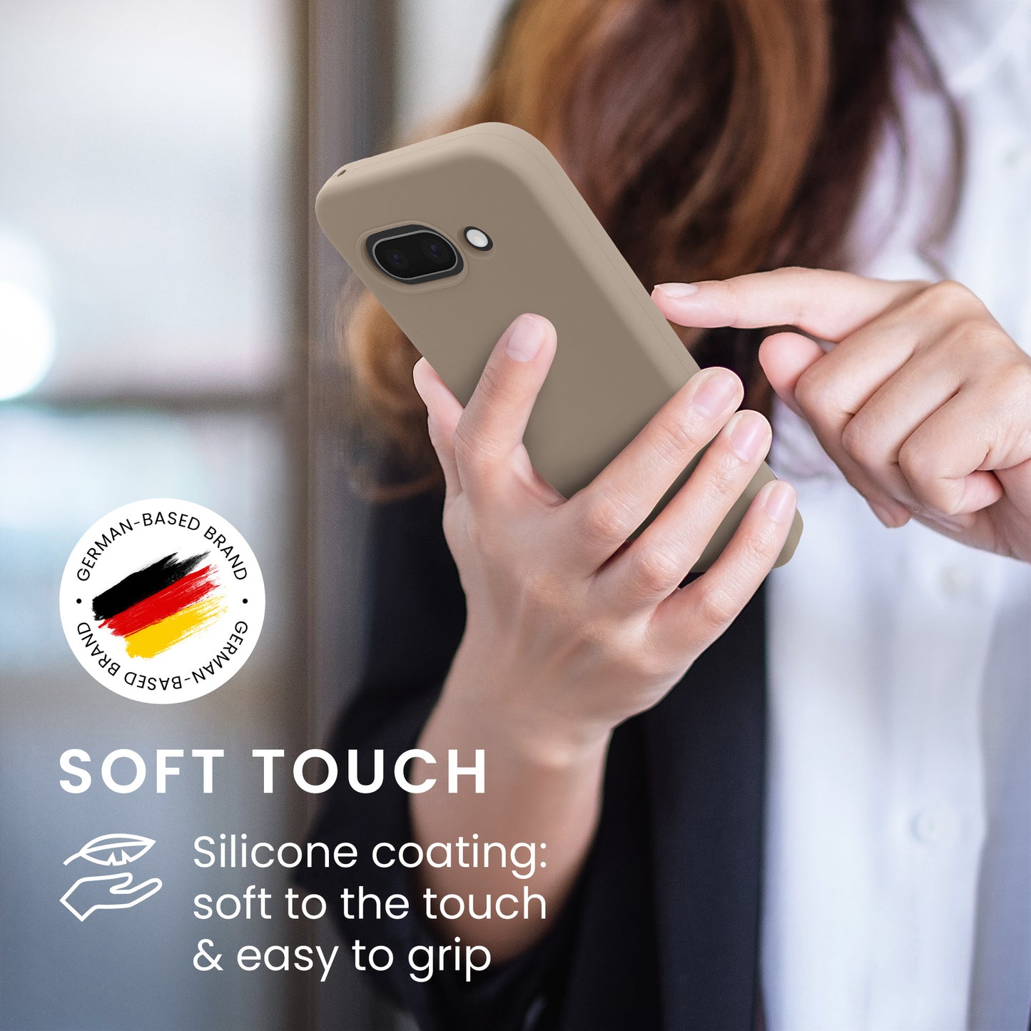 kwmobile Handyhülle für Google Pixel 9a Hülle, für Pixel 9a Case - Hülle Silikon - kabelloses Laden