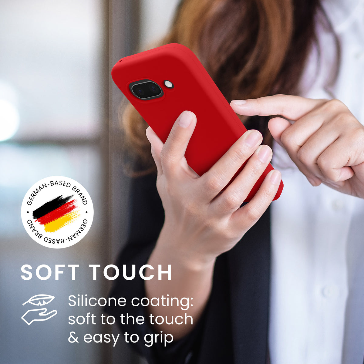 kwmobile Handyhülle für Google Pixel 9a Hülle, für Pixel 9a Case - Hülle Silikon - kabelloses Laden