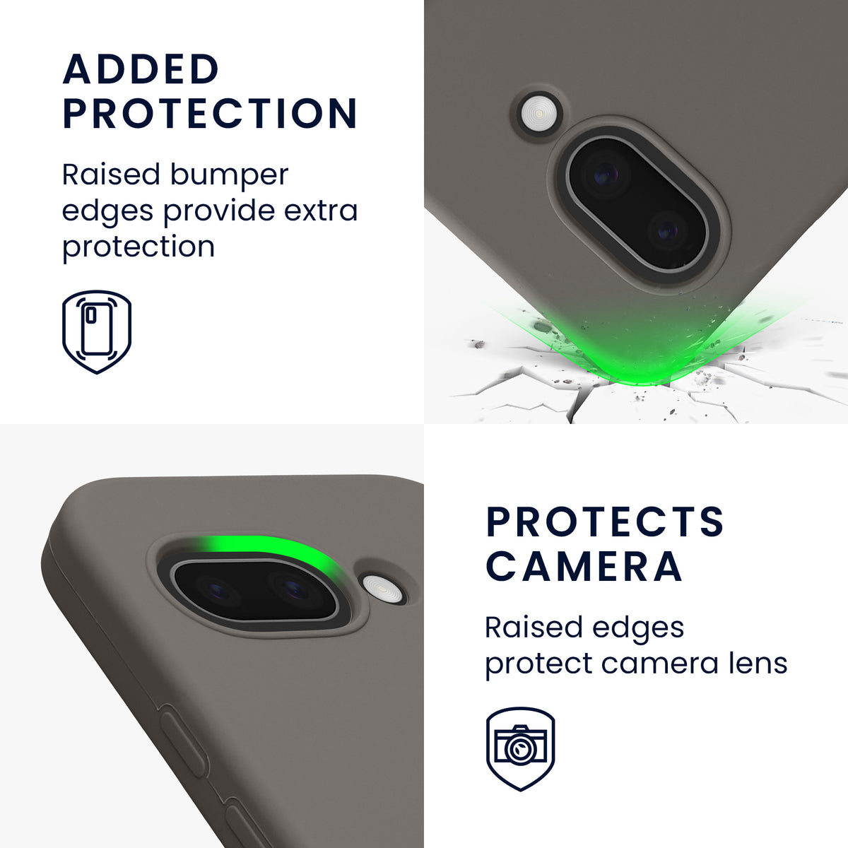 kwmobile Handyhülle für Google Pixel 9a Hülle, für Pixel 9a Case - Hülle Silikon - kabelloses Laden