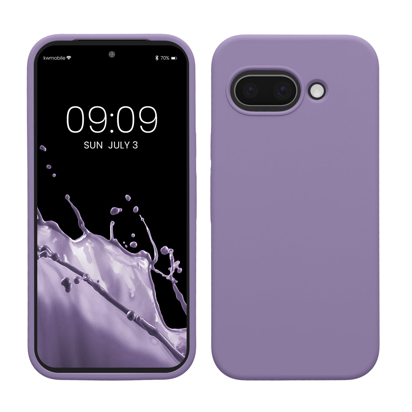 kwmobile Handyhülle für Google Pixel 9a Hülle, für Pixel 9a Case - Hülle Silikon - kabelloses Laden - Veilchen Lila Veilchen Lila  